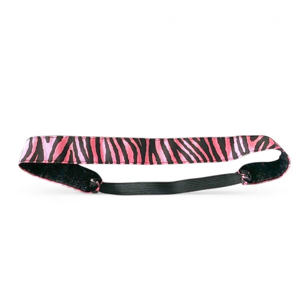 Pink and Black Zebra Print Headband